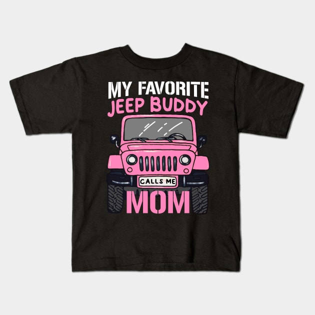 Jeep Mom Life Kids T-Shirt by RichyTor